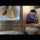 I am still experimenting with the bowlcam while I sit backwards on the toilet. It is still a little off-center, but you can still see my weird, green-colored poop sliding past and a spray of pee! I got shit on the camera. Oops! 720P HD. About 2 minutes.